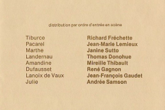 «Chat en poche», distribution des rôles, 1979