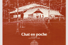 «Chat en poche», affiche, 1979