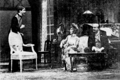 «Chat en poche», Richard Fréchette, Janine Sutto, Jean-Marie Lemieux, 1979 (photo André Boucher, Le Soleil)