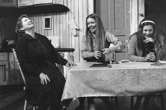 «Un reel ben beau, ben triste», en répétition : Denise Gagnon, Marie-Christine Perreault,  Linda Lee, 1979