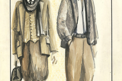 «Oncle Vania», dessins de costumes créés par Denis Denoncourt, 1982