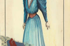 «Oncle Vania», dessin de costume créé par Denis Denoncourt, 1982