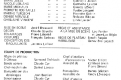 «Les Belles-soeurs», distribution, 1984