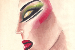 Trois chansons d_amour, maquillage créé par Yvan Gaudin, 1984