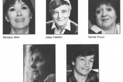 «Une folie», la distribution, 1986