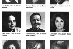 «Tailleur pour dames», distribution, 1988