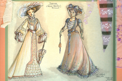 «Tailleur pour dames», dessin des costumes créés par Luce Pelletier, 1988