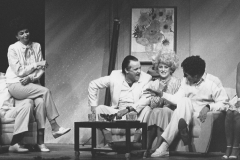 «Les voisins», Jean-Jacqui Boutet, Micheline Bernard, Louis-Georges Girard, Frédérike Bédard, Jean-René Ouellet,  Guylaine Tremblay, 1988 (photo: Léopold Rousseau)