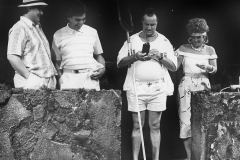 «Les voisins», Jean-Jacqui Boutet,  Jean-René Ouellet, Louis-Georges Girard,  Guylaine Tremblay, 1988 (photo: Léopold Rousseau)