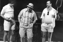 «Les Voisins», Jean-René Ouellet, Jean-Jacqui Boutet, Louis-Georges Girard, 1988 (photo: Léopold Rousseau)