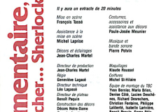 «Élémentaire mon cher... », programme, page 8, 1988