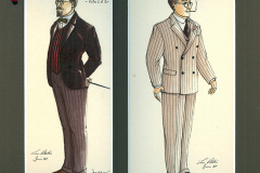 «Topaze», dessin de costumes créés par Luce Pelletier, 1989