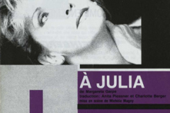 «À Julia», couvert du programme, 1990