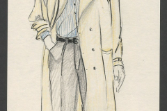 «À Julia», dessin de costume créé par Caroline Drouin, 1990