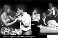 «La Ronde»,  Patricia TuIasne, Jules Phillip, Véronique Aubut, Dominique Briand, Normand Bissonnette, 1990 (en répétition, photo Léopold Rousseau)