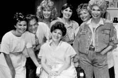 «Fleurs d_acier», Guylaine Tremblay, Michel St-Hilaire (coiffures) Michèle Sirois, Diane Jules,  Monique Miller, Denise Verville, Monique Mercure, 1990 (photo: Léopold Rousseau)