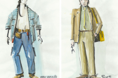 «La coulisse en folie», dessins des costumes créés par Denis Denoncourt, © 1992