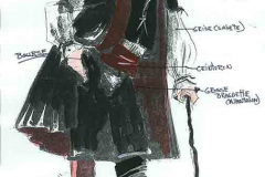 «Les fourberies de Scapin» (Geronte), dessin de Denis Denoncourt, © 1993