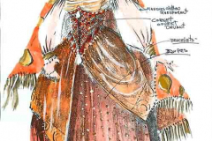 «Les fourberies de Scapin» (Zerbinette), dessin de Denis Denoncourt, © 1993