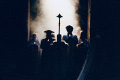 «Abélard et Heloîse», décor et photo de Paul Bussières, © Archives Paul Bussières, 1995